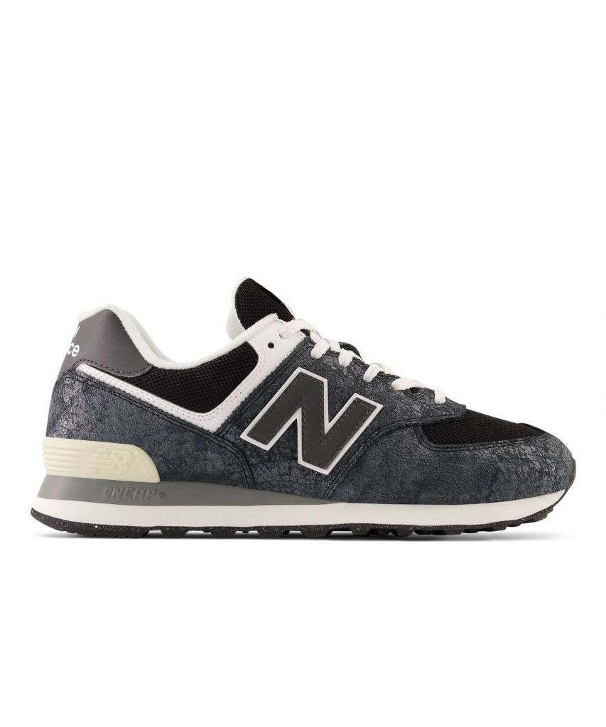 New Balance Mens 574v2 Trainers in Black Suede - Size UK 7